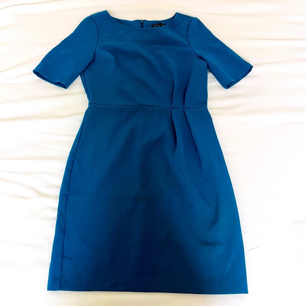 Banana Republic Factory Women Blue Knees Length Dress Women Size 6
